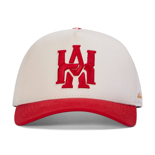 Monogram Cap | Cream & Red