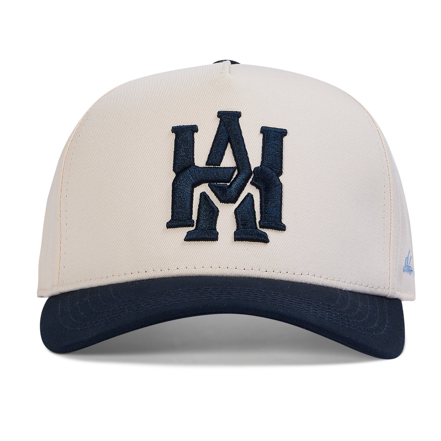 Monogram Cap | Cream & Navy